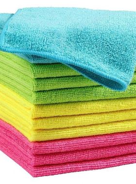 4/8/12 Packs 30x30cm Microfiber Cleaning Cloth with 4 Color