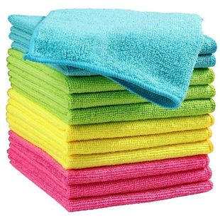 4/8/12 Packs 30x30cm Microfiber Cleaning Cloth with 4 Color