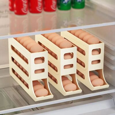 Plastic Refrigerator Egg Storage Box Large Capacity 30 Grids