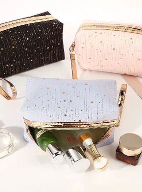 Stamping Makeup Bag Travel Cosmetic Bag Zipper Makeup Bags C