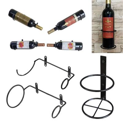 Iron Wine Bottle Rack Wall Mounted Wine Display Holder for K