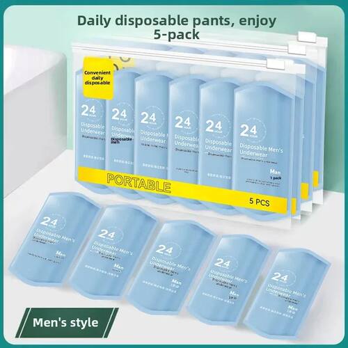 Disposable Cotton Underwear for Men Travel Portable Briefs N
