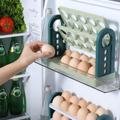Egg Storage Container Large Capacity Egg Refrigerator Tray F