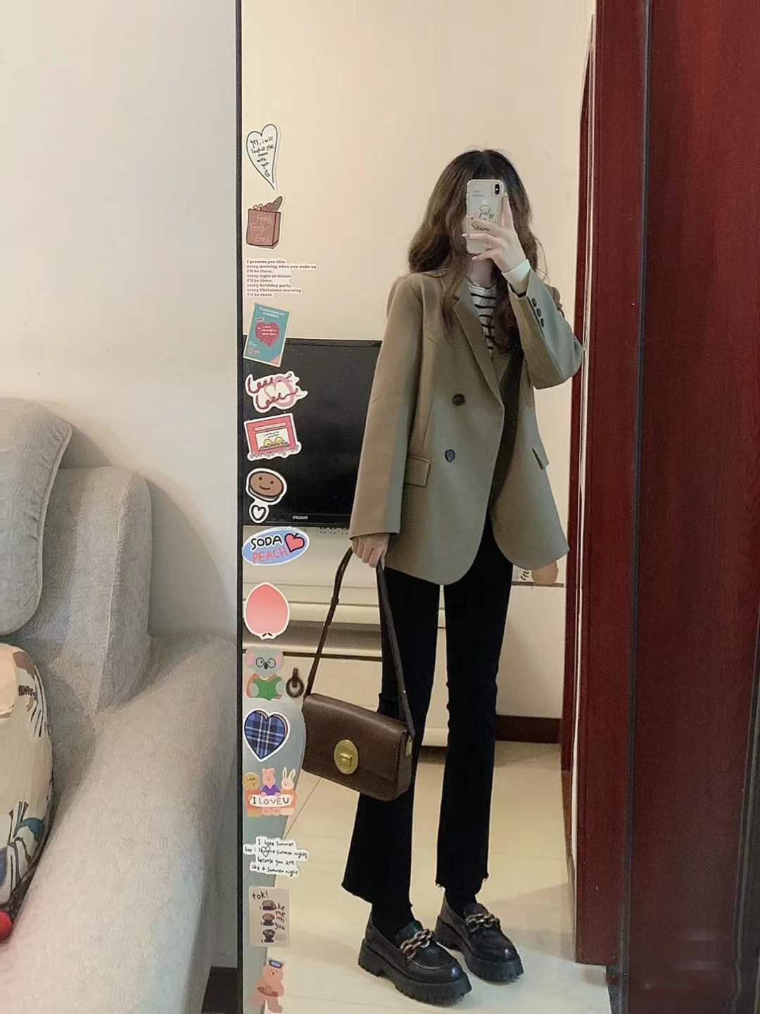 黑色微喇叭牛仔裤高腰显瘦2025新款七分或八九分春夏小个子瘦款,女装/女士精品,牛仔裤,淘宝优惠券,粉丝福利购,淘宝优惠卷