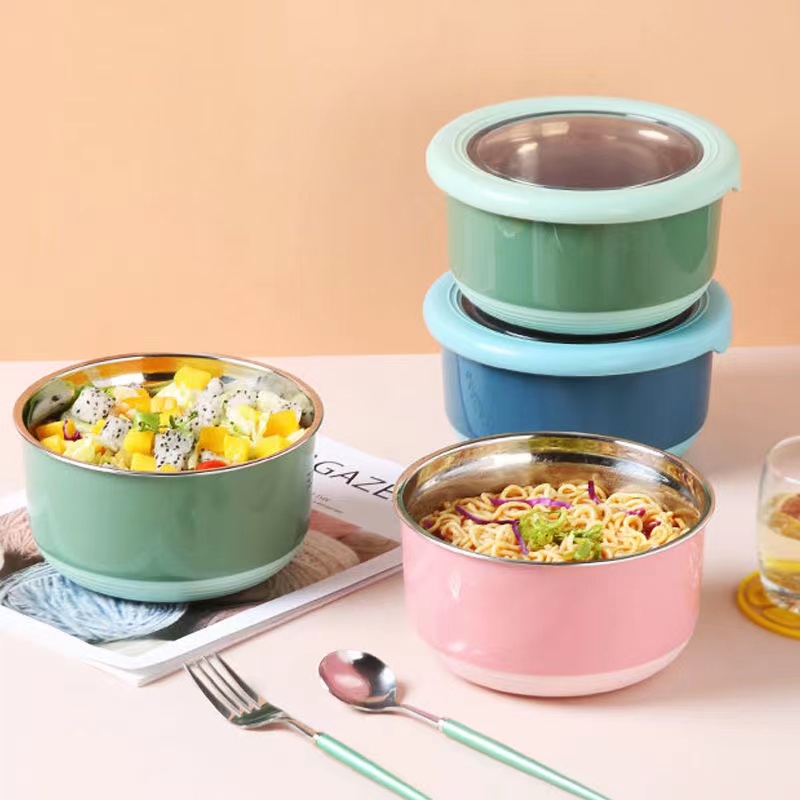 特得美小清新学生水果盒泡面碗