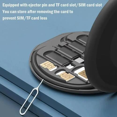 Multi-functional USB data cable storage box cable kit with multiple USB charging adapters USB to C-t