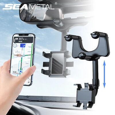 Rearview Mirror Car Phone Holder Anti Shake Stable Phone Mou