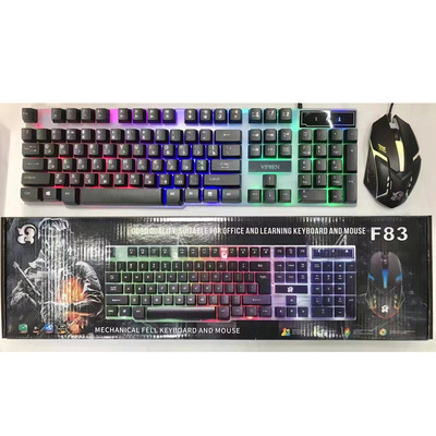 F83 Russian Arabic Spanish Gaming Keyboard Laptop Gaming Mou