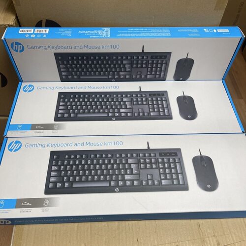 New H Pkm100 Wired Keyboard And Mouse Set Desktop Laptop Gam