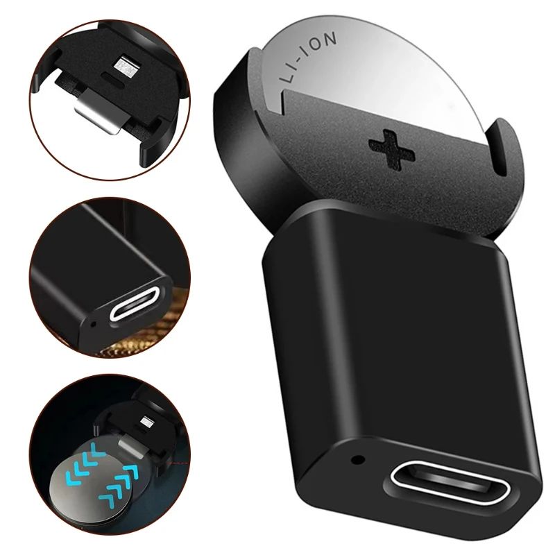 Type C Lithium Coin Cells Charger For LIR2032 LIR1632 LIR LIR2016 LIR2032H Button Cell Rechargeable