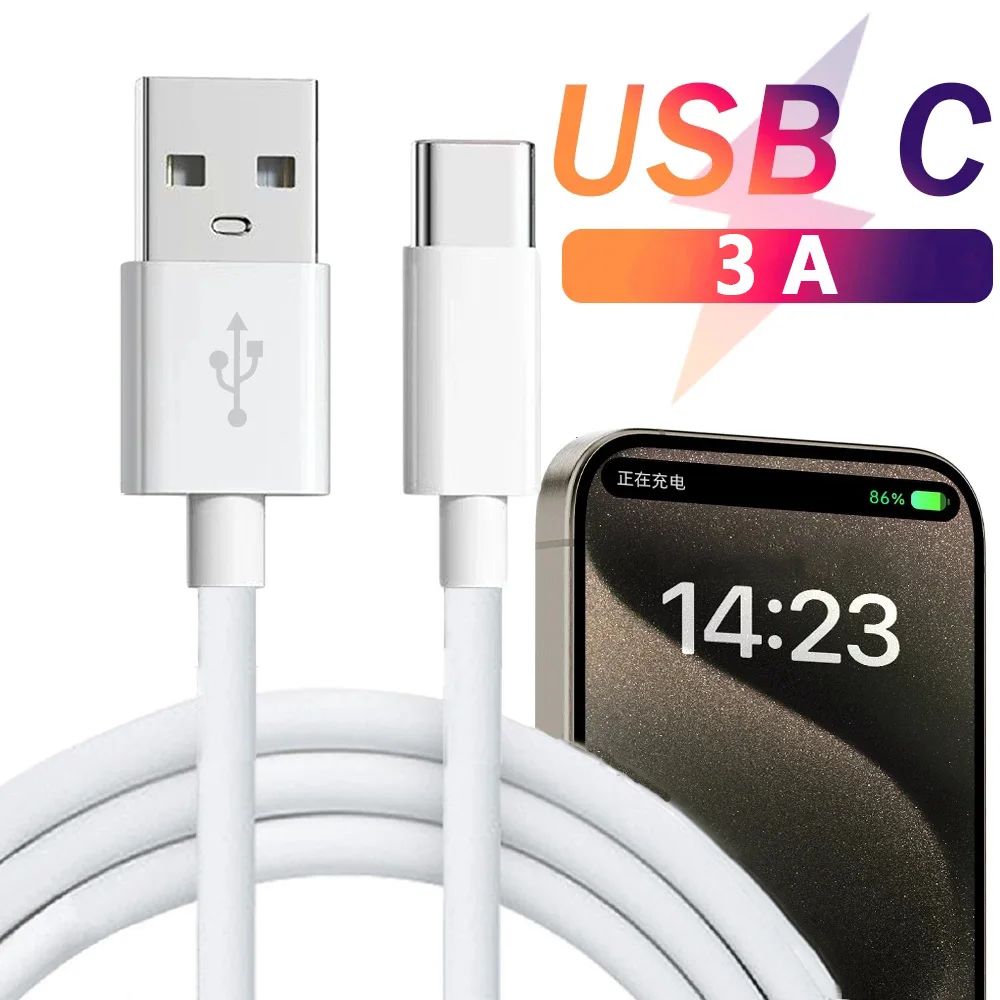 USB Type C Mobile Phone Cables 3A Quick Charging Cord USB Adapter Cable For Samsung Huawei USB C Dat