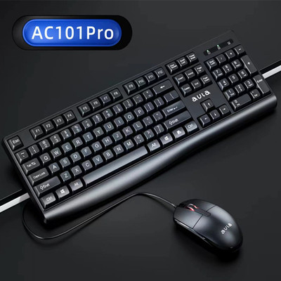 Ac101pro Wired Keyboard Mouse Set Laptop Desktop Keyboard Mo