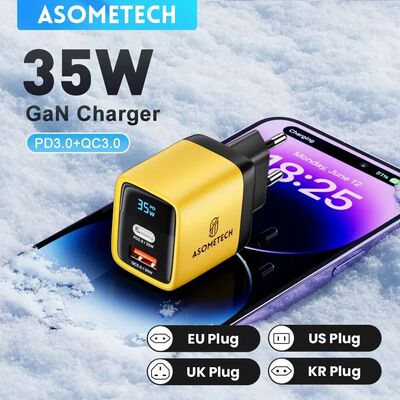 35W GaN Charger LED Display QC3.0 30W 25W PD PPS Quick Charg