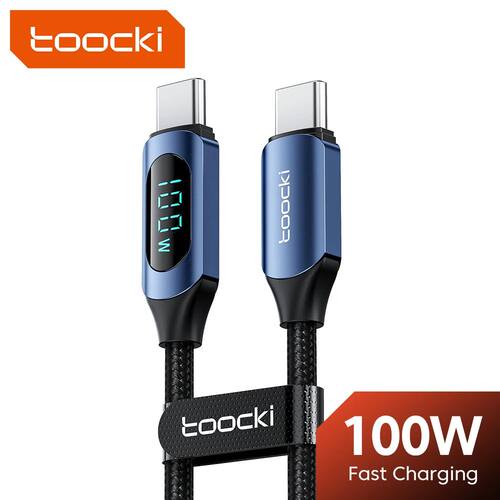 100W Type C to Type C Cable PD Quick Charging Charger USB C to USB C Display Cable For Macbook iPad