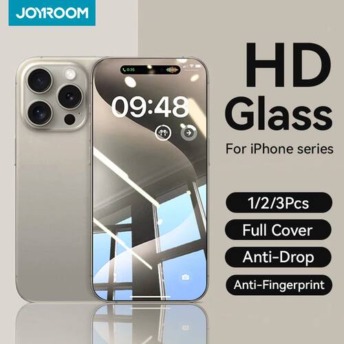1/2/3pcs Tempered Glass For iPhone 16 15 14 13 12 11 Pro Max Screen Protector For iPhone 16 Full Scr