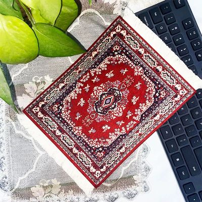 PC Mouse Pad Persian Mini Woven Rug Mat Mousepad Retro Style