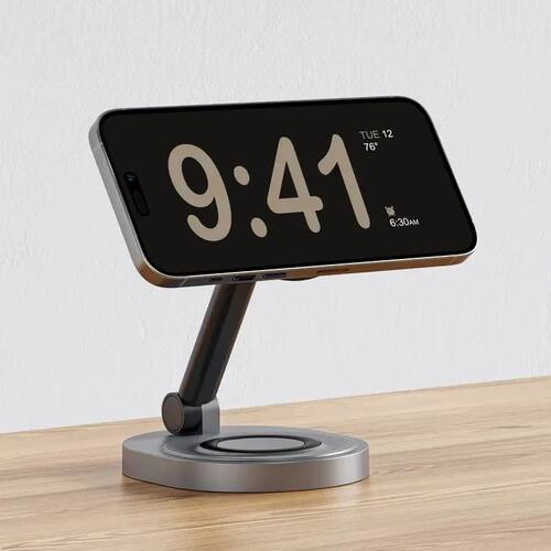 3In1 Foldable Wireless Charger Stand Pad Quick Magnetic Char