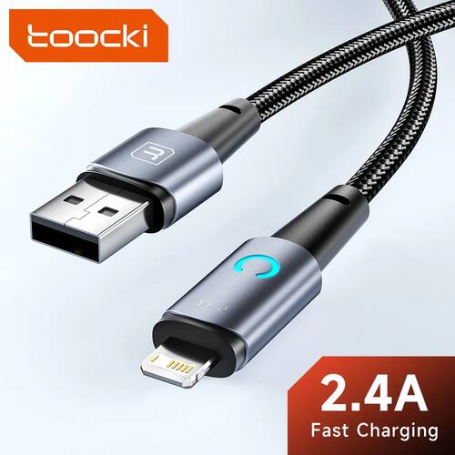 USB Lightning Cable for iPhone 14 13 12 11 Pro Max 8 7 Plus 2.4A Quick Charing Cable for iPhone Char