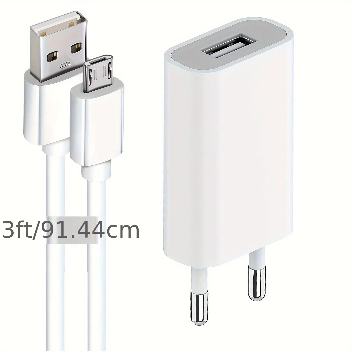 European USB Power Adapter EU Plug Wall Travel Charger 1 Ports USB 5V1A 5V2A Mobile Phone Micro Data