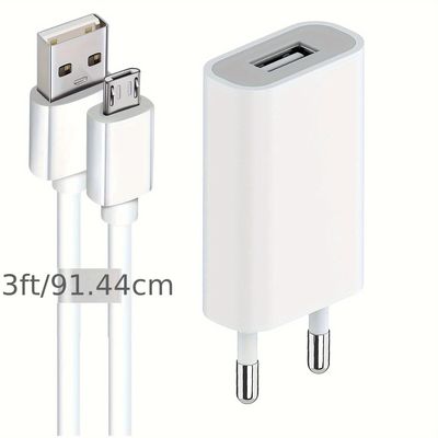 European USB Power Adapter EU Plug Wall Travel Charger 1 Ports USB 5V1A 5V2A Mobile Phone Micro Data