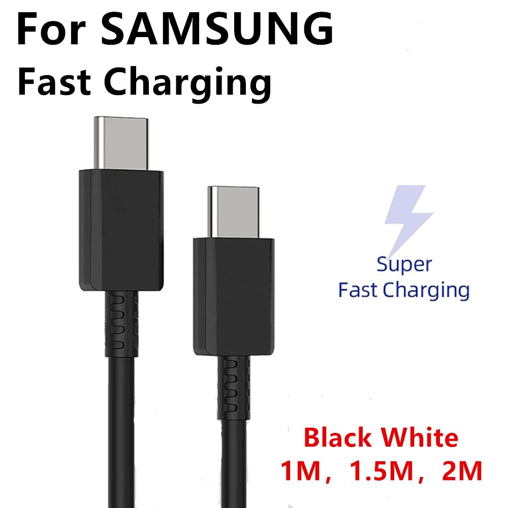 For Samsung S22 S21 S20 5G 25w Cable Surper Quick Charge Type C To Type C Pd PPS Quick Charging For