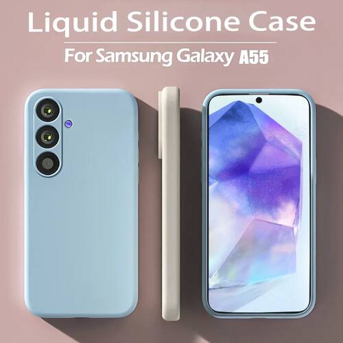 Liquid Silicone Case For Samsung A55 5G A35 A25 A15 Funda Fo