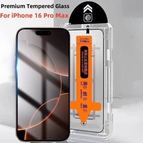 Premium Tempered Glass For iPhone 16 15 Pro Max Dust Free Screen Protector for iPhone 16 Plus 16 Pro