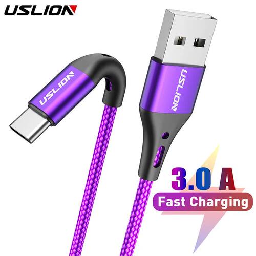3A USB Type C Data Cable For Huawei Redmi Note 13 Samsung Galaxy S23 Quick Charging Mobile Phone Cha
