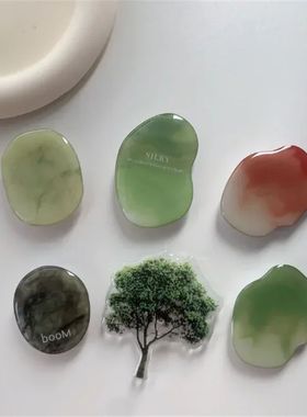 Tree Marble Stone Mobile Phone Ring Holder Telephone Cellula