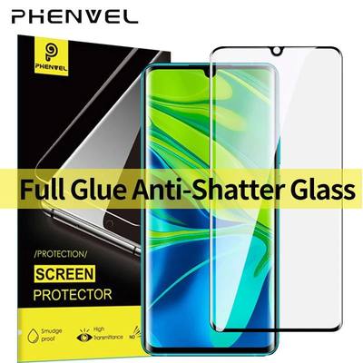 3D Protective Glass For Note 10 Pro Full Glue Screen Protector Mi Note10 Lite Anti Shatter Tempered