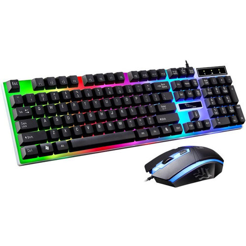 G21 Wired Usb Light-emitting Keyboard And Mouse Set Computer