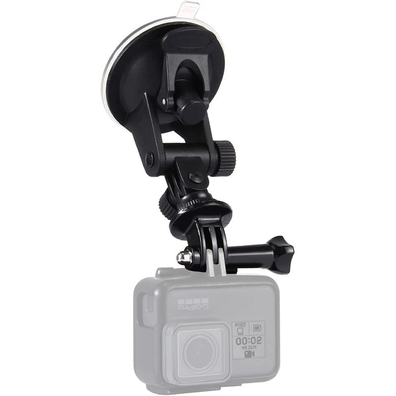 Suction Cup Camera Car Mount With Tripod Adapter and Phone H