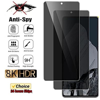 3D Anti Spy Tempered Glass For Google Pixel 6 7 8 9 Pro 7a 4 XL 5a 4a 4G Privacy Screen protector Go