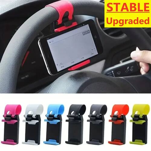 Universal Car Steering Wheel Phone Holder Hook Mount Navigat