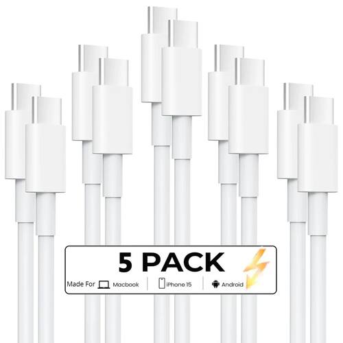 2/3/5pcs 60W Type C To Type C Cable,Quick Charging Cable Cor
