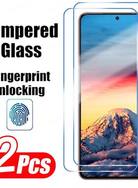 2PCS Tempered Glass For Samsung Galaxy S21 S22 S23 Plus S24 Ultra Screen Protector Fingerprint Unloc