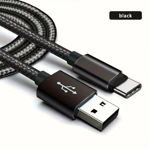1/3PCS USB to Type C Quick charging cable suitable for braided charging cables of Android,Samsung Re