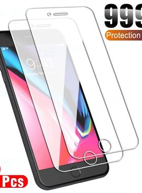 2Pcs 999D Protection Glass For Apple iPhone 7 8 6 6S Plus Tempered Screen Protector iPhone 5 5S 5C S