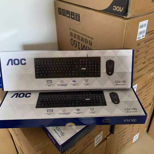 Computer Usb Office Wired Keyboard Mouse Set Business Keyboa