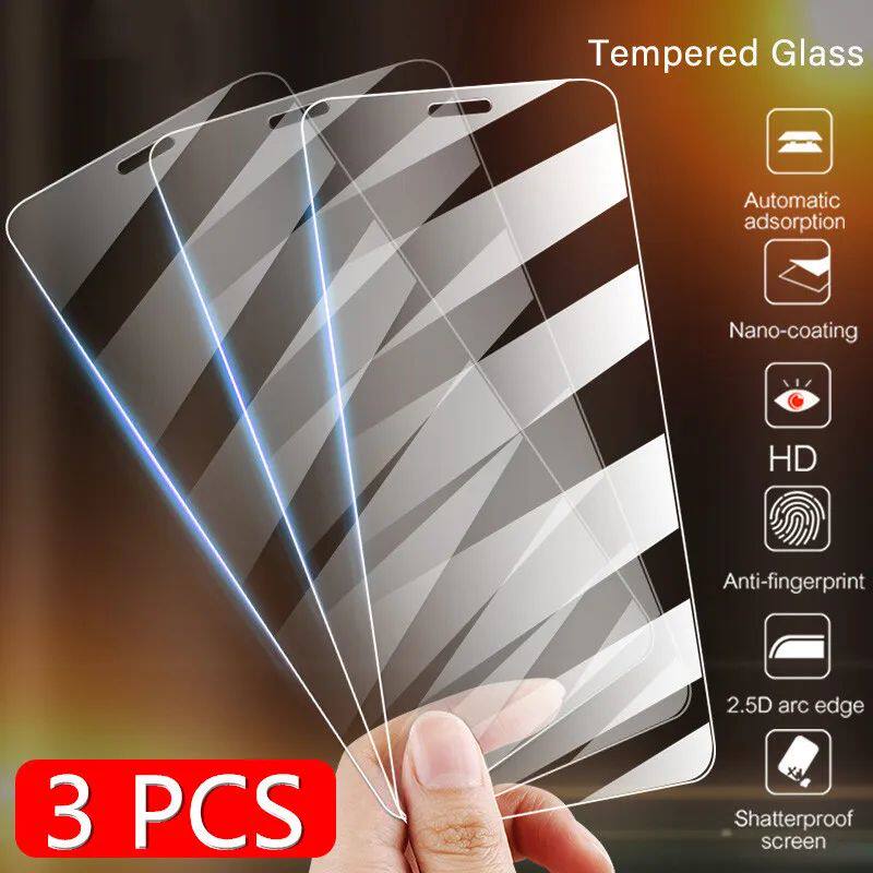 3pcs Tempered glass on The For iPhone 14 Pro Max 13 12 11 Mini X XS Max XR screen protector For iPho