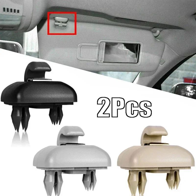 2PCs Car Sun Visor Clip Interior Sun Visor Retainer Hook Cli