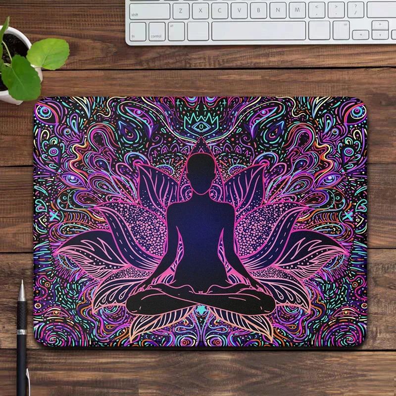Buddha Mousepad Meditation Mouse Mat Desktop Accessories Sma