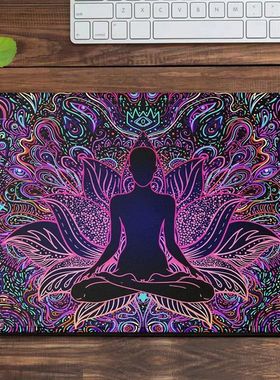 Buddha Mousepad Meditation Mouse Mat Desktop Accessories Sma