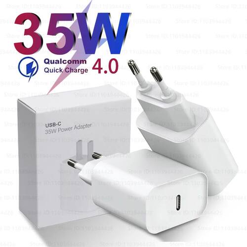 35W PD USB-C Quick Charger For iPhone 16 15 14 Pro Max Plus Samsung Huawei POCO Phone Power Adapter
