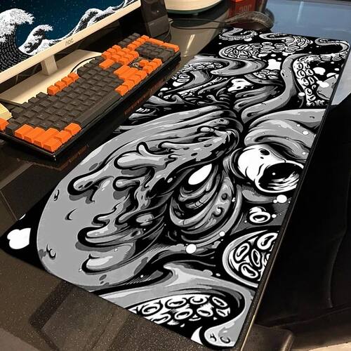 Personalized Art Mouse Pad Large Black And White Mousepad La