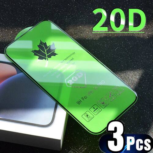 3PCS 20D Screen Protector For iPhone 15 14 Plus 11 12 13 14 X XR XS Pro Max Tempered Glass On iPhone