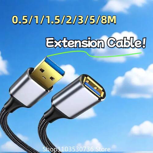 USB Extension Cable USB 3.0 Cable Male to Female Extender Cord for Smart TV PS4 PS3 Xbox One SSD Lap