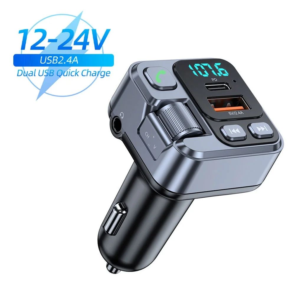 12-24V USB 2.4A Dual USB Quick Charging Car Phone Charger Mobile Phone Quick Charging USB Power Adap
