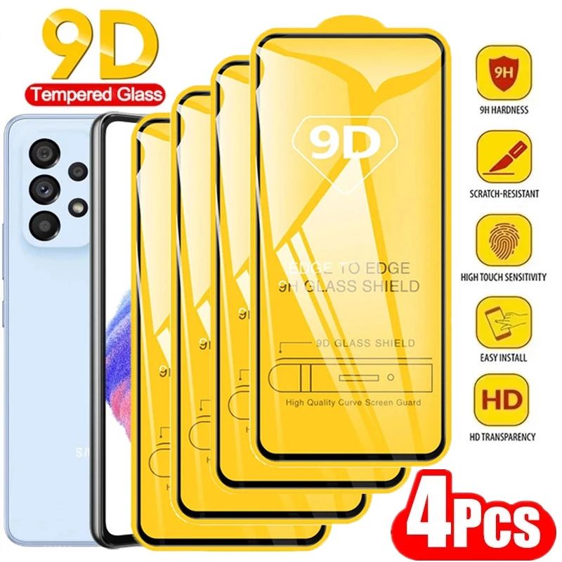 9D Screen Protectors for Samsung A54 5G A34 A33 A53 A13 A14 A52S A50 A22S A12 A32 A51 A31 A21S A02 A