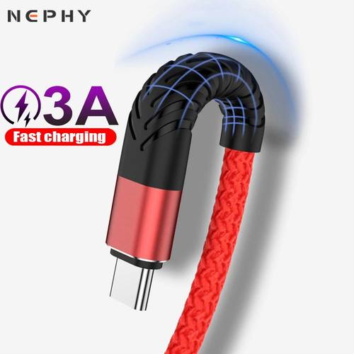 USB Type C Cable Data Charger For Samsung A51 A52 Huawei Redmi Note 10 Quick Charge Long Wire 2m 3m
